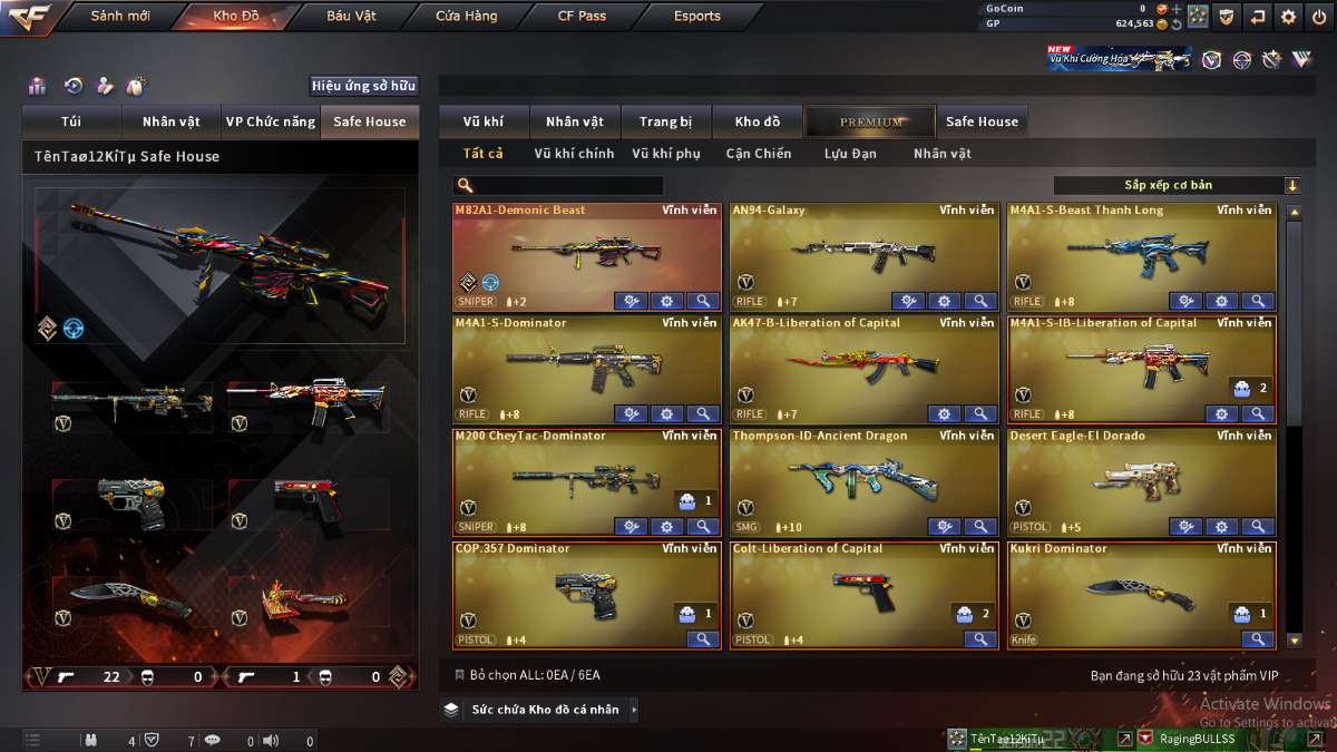 shop acc cf uy tin gia re